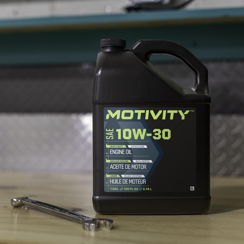 MOTIVITY Heavy Duty 10W-30 Engine Oil – Synthetic Blend, API CK-4, 4 Pack