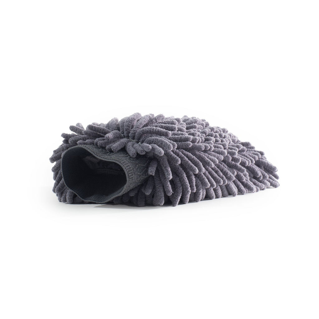MOTIVITY Chenille Microfiber Car Wash Mitt, Scratch-Free, Lint-Free, Highly Absorbent – Large, Gray